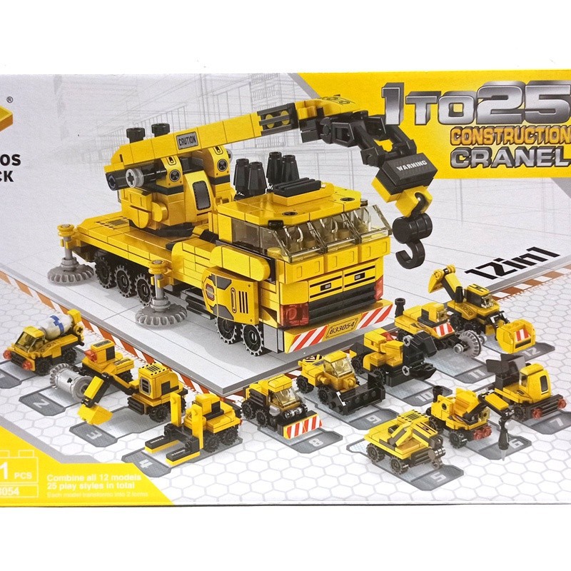 Brick CONSTRUCTION CRANEL 12in1 - CONSTRUCTION CRANEL