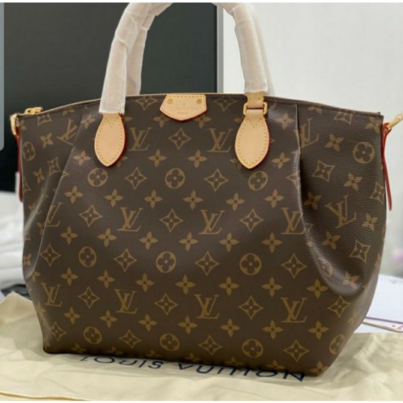 LV TURENNE MM PVC & BROWN LEATHER
