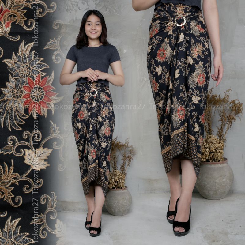 Rok Lilit Bawahan Batik Kebaya Motif Azalea By Zahratul27 Rok Lilit/Rok Serut/Rok kondangan