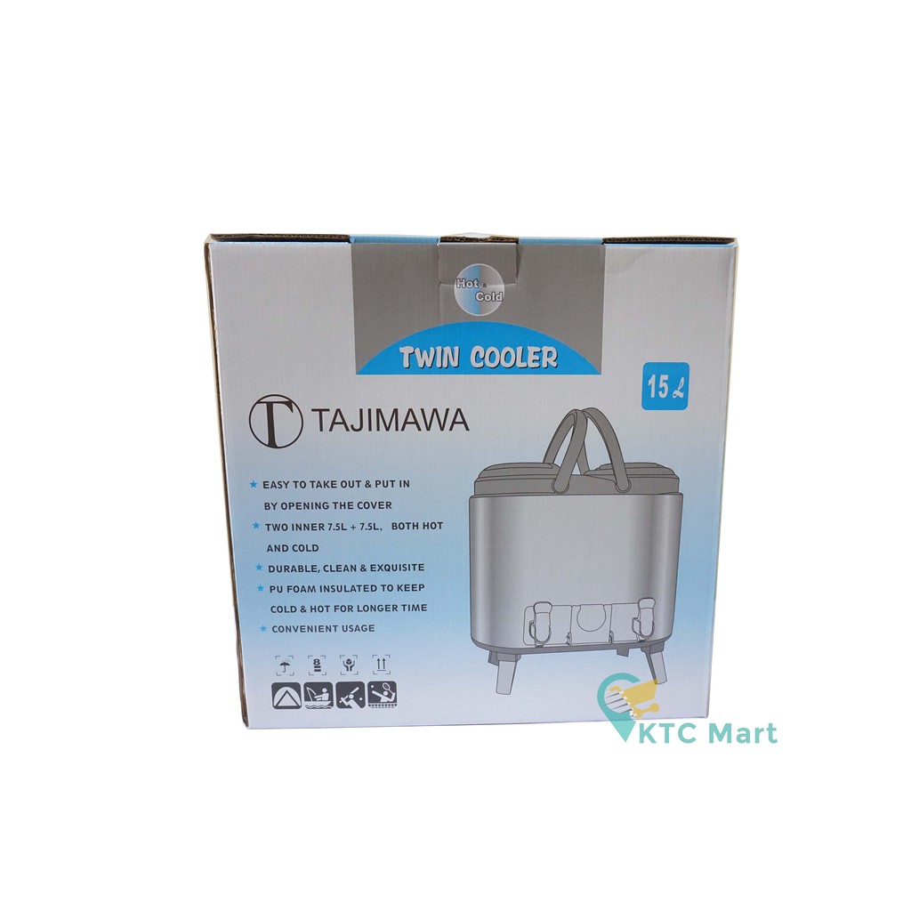 TAJIMAWA Water Tank Dispenser Air 15 L/ Dispenser Air minum Milk Tea