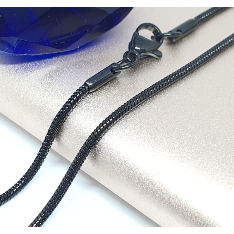 KALUNG TITANIUM BULAT WARNA HITAM