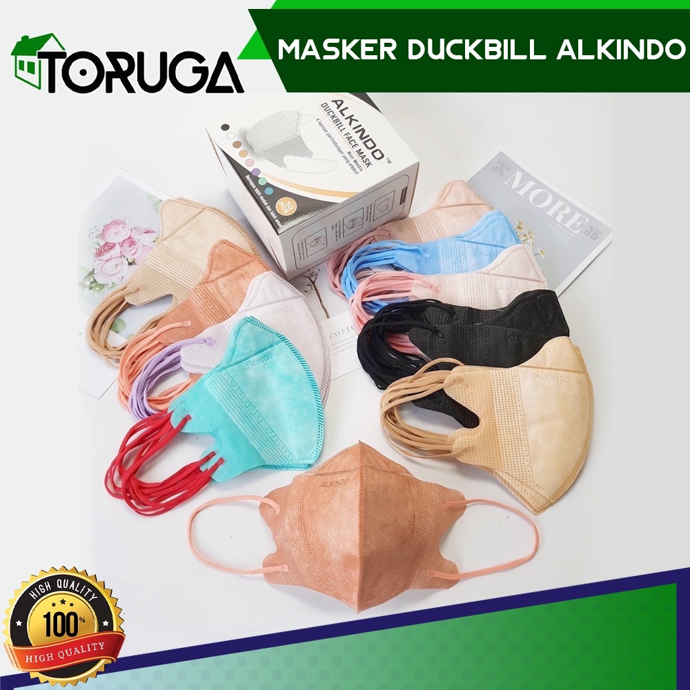 Masker Duckbill Alkindo mix warna isi 50 pcs per box Warna-warni