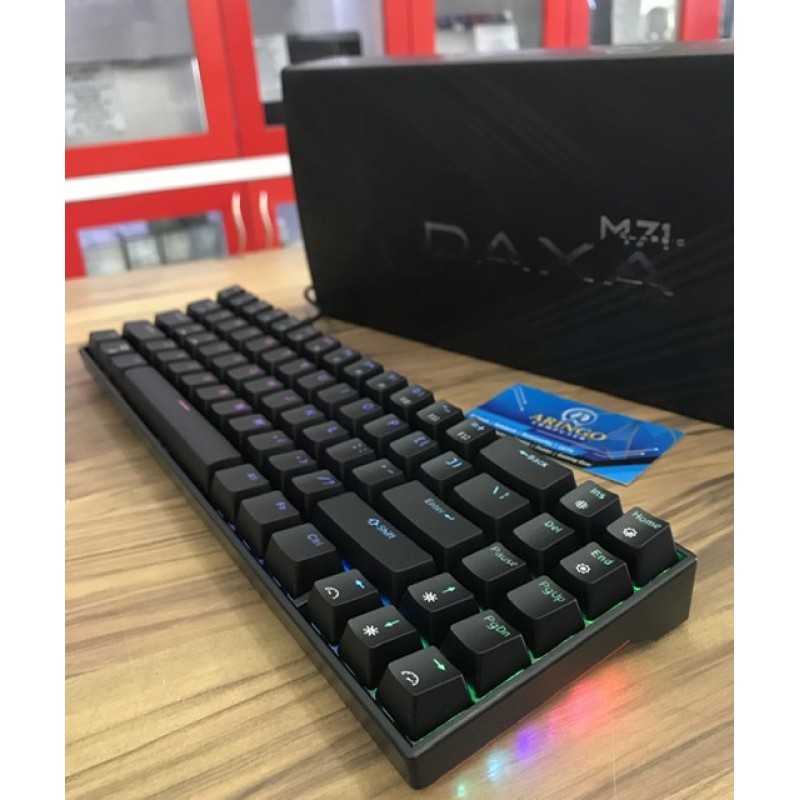 Keyboard Rexus MECHANICAL DAXA M71 CLASSIC BLACK-BLUE SW