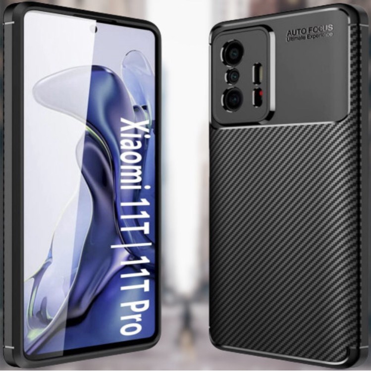 CASE XIAOMI 11T/XIAOMI 11T PRO CASE SHOCKPROOF CARBON AUTO FOCUS ORIGINAL SOFTCASE