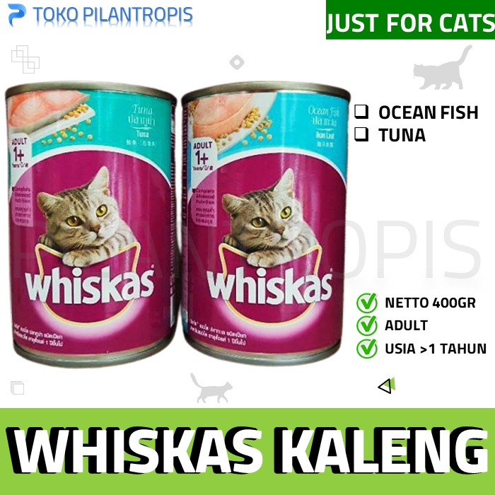 WHISKAS BASAH KALENG 400GR WISKAS MAKANAN BASAH KUCING WET FOOD KITTEN MURAH