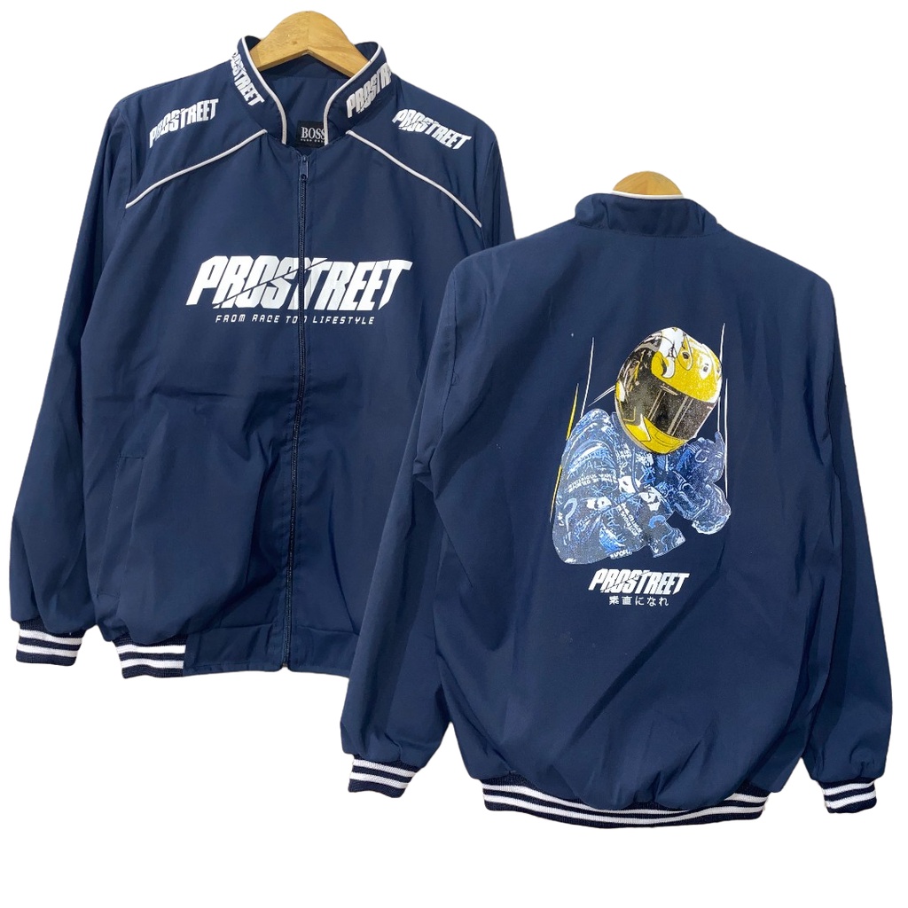 Sasuke id //Jaket Pria Sunmori Prostreet Tahan air / jaket pria sunmori prostreet / Zipper Hoodie Raching Sunmori Pria Jaket / Sweater Pria Prostreet Bahan Taslan(Tahan Air) Size Lokal M L XL