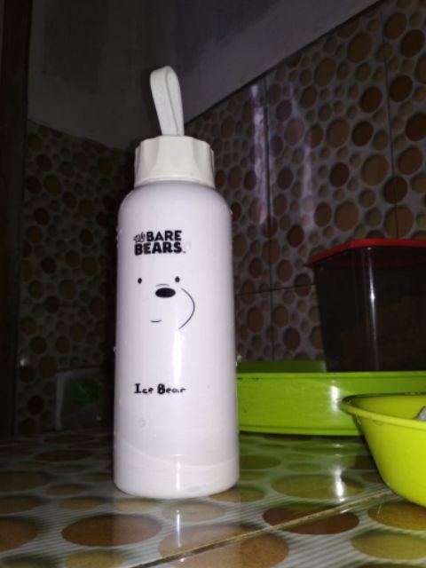 Miniso  | We Bare Bears Glass Bottle Water 300ml