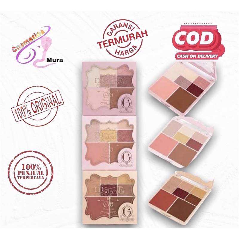 LENGKAP VARIAN / MADAME GIE TO GO // TRAVEL KIT EYESHADOW MADAME GIE TO GO