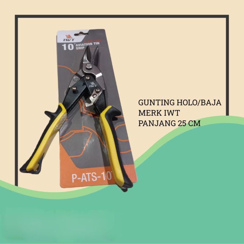 IWT GUNTING BAJA - Gunting Galvalum IWT 10 inch / Gunting Hollow 10” / Holo / Seng