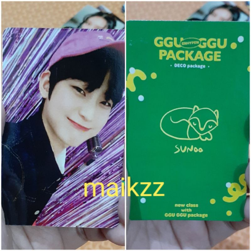 Enhypen Ggu Ggu Package Photocard Kpop