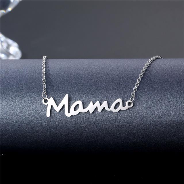 Eropa dan Amerika Mama stainless steel surat kalung wanita Hari Ibu series Ibu kalung