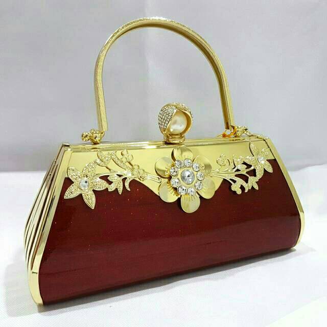 Tas Pesta Farnell Clutch Cantik Kondangan Glitter Glossy 2886/2876