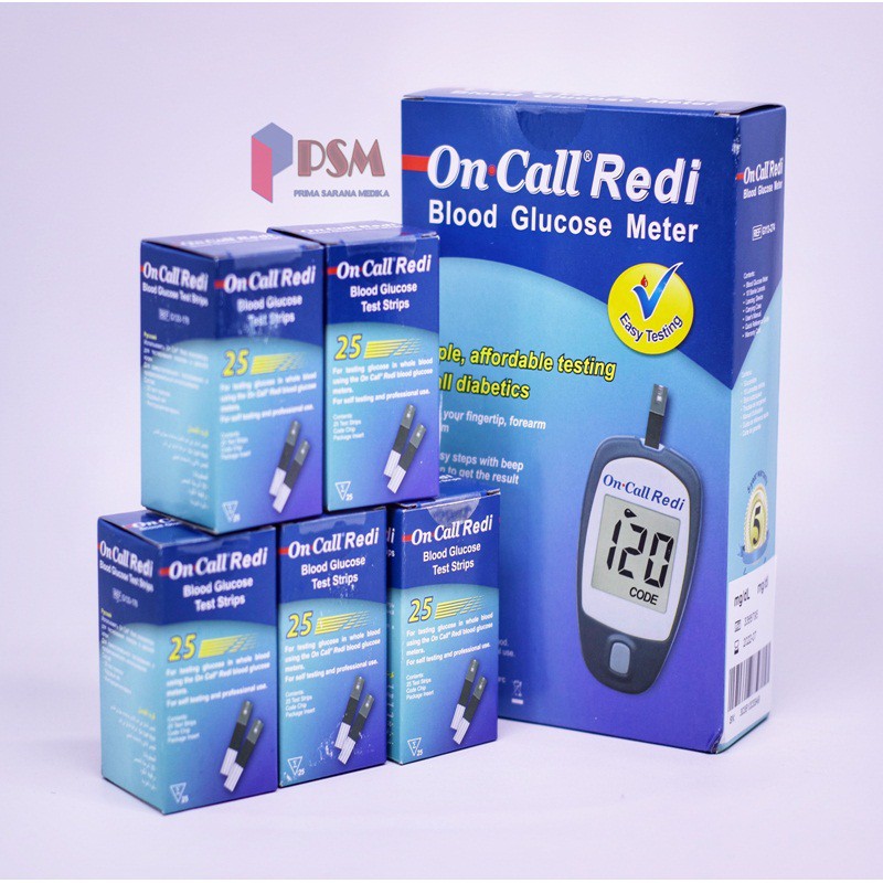 PROMO Strip Glua Darah I Cek Gula Darah I Glucose Strip On Call Redi