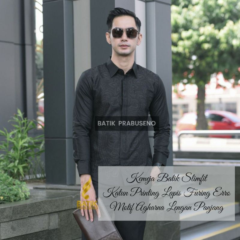 BATIK PRINTING SIZE SLIMFITLENGAN PANJANGMOTIF AGHARNA