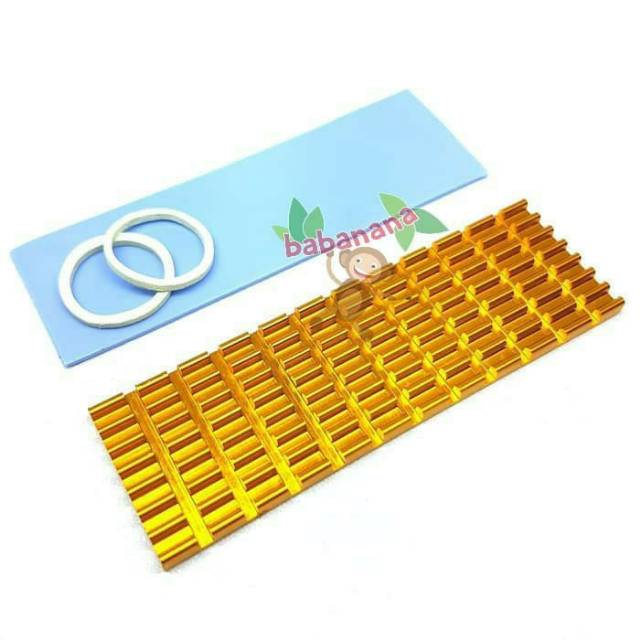 M.2 SSD Heatsink Solid State Hard Disk Cooler Heat Thermal Gold