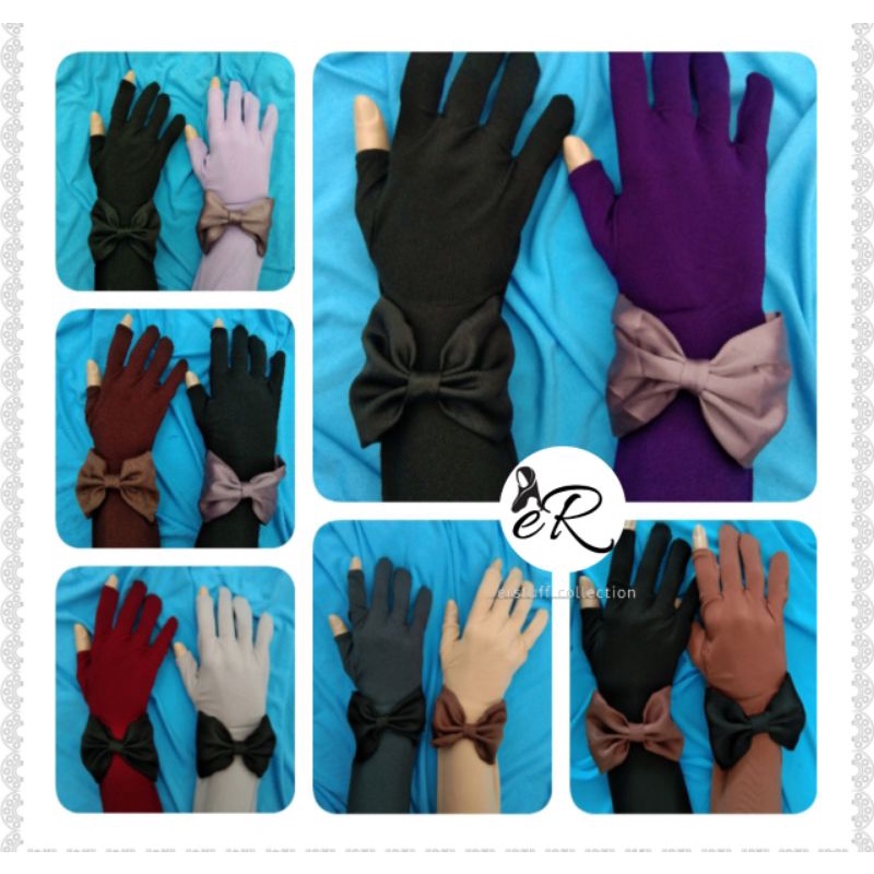 SARUNG TANGAN PITA KOMBINASI / GLOVE TOUCHSCREEN MUSLIMAH