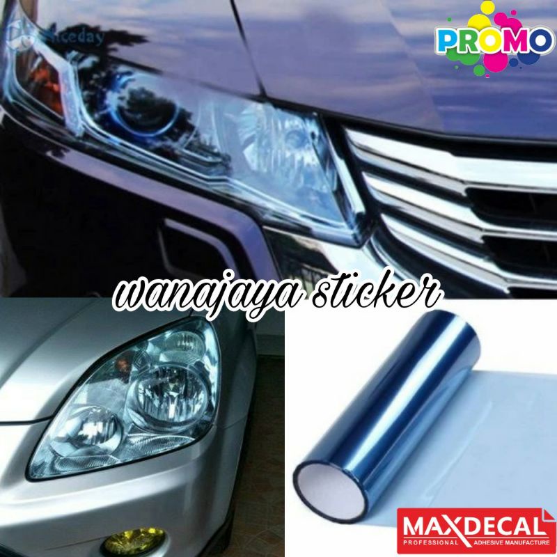 Sticker Skotlet Lampu Hybrid Blue Stiker Lampu Semu Biru Stiker Reflektor Biru Sticker