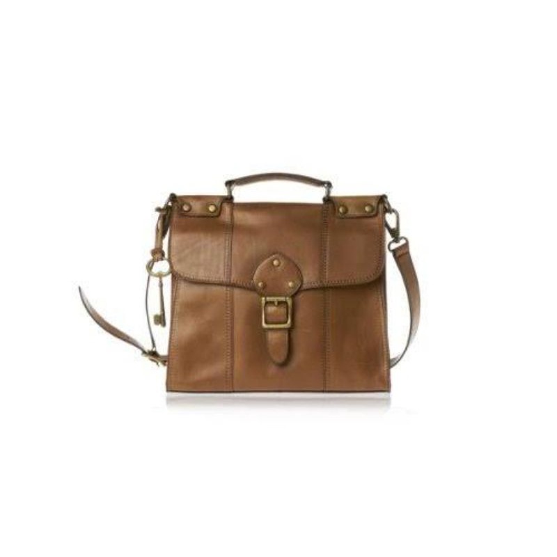 Tas FossilOriginal Vintage Revival Flap Bag Pecan New Original