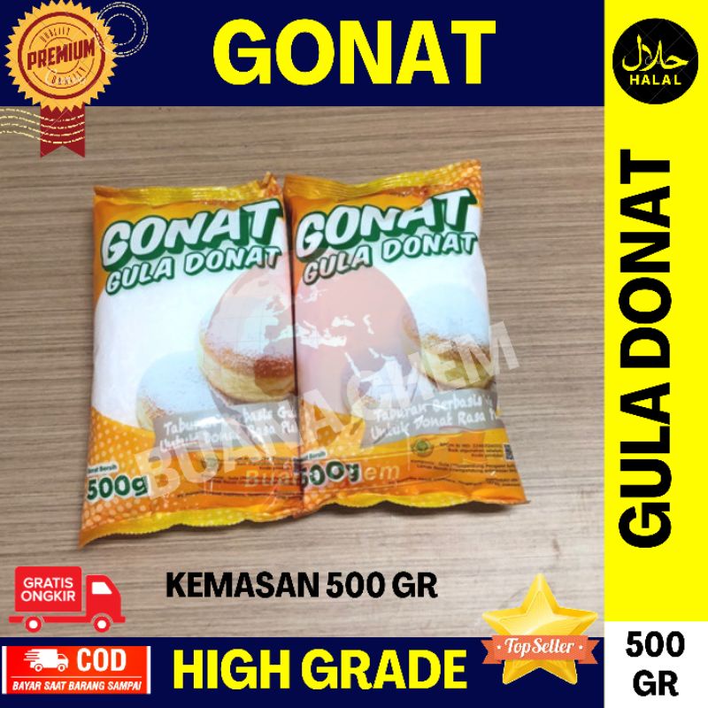 

Gula Halus Gonat 500 gram / Gula Donat Dingin Tepung / Dextrose