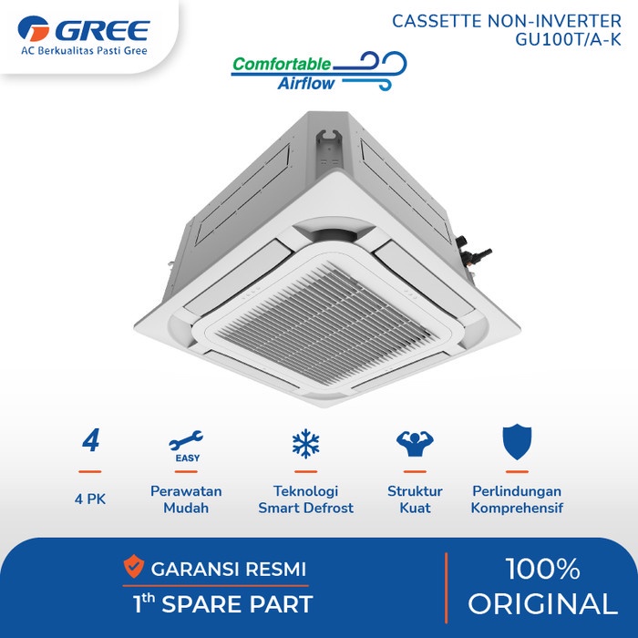 GREE GU100T/A-K AC Cassette U Match Series Standard 4PK 3 Phase