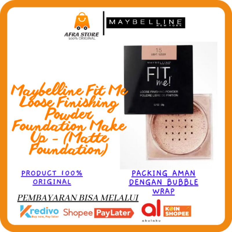 Jual Maybelline Fit Me Loose Finishing Powder Foundation Make Up ...
