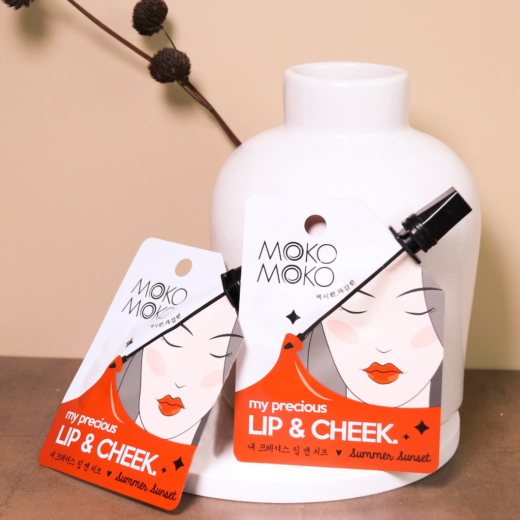 ⭐BAGUS⭐ MOKO MOKO My Precious Lip &amp; Cheek Tint | Cherry Pink Ginger Rose Summer | Lip Cheek Tint