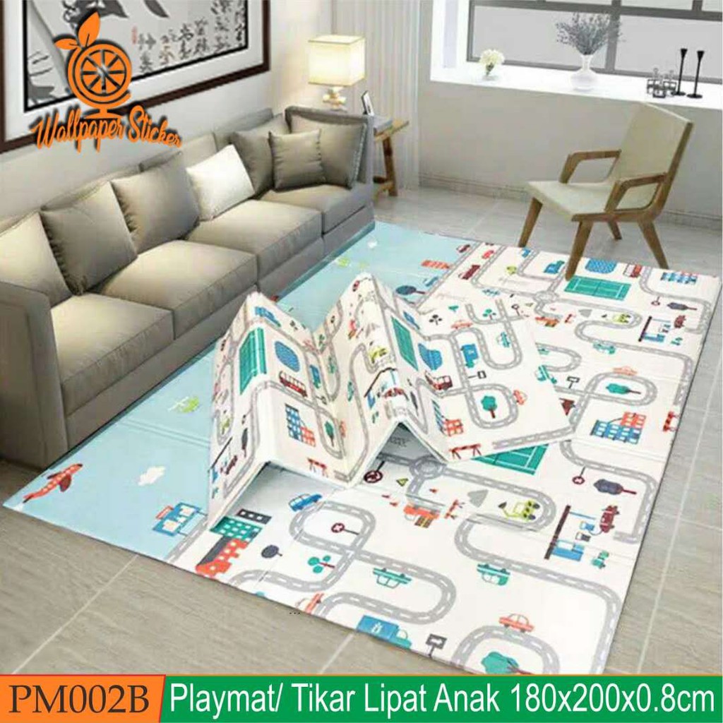 Playmat Premium Anak Bayi Lipat Karpet Kartun - MOTIF RANDOM