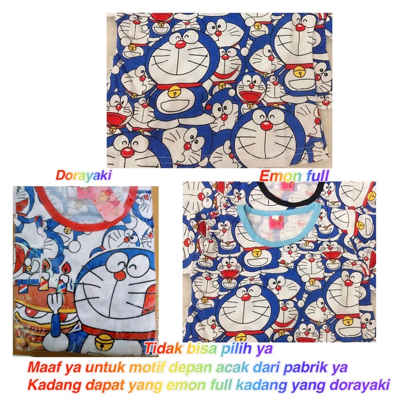 PIYAMA ANAK ANAK MEREK KISS KIDS MOTIF DORA'MON REALPICT/STELAN ANAK/PIYAMA ANAK