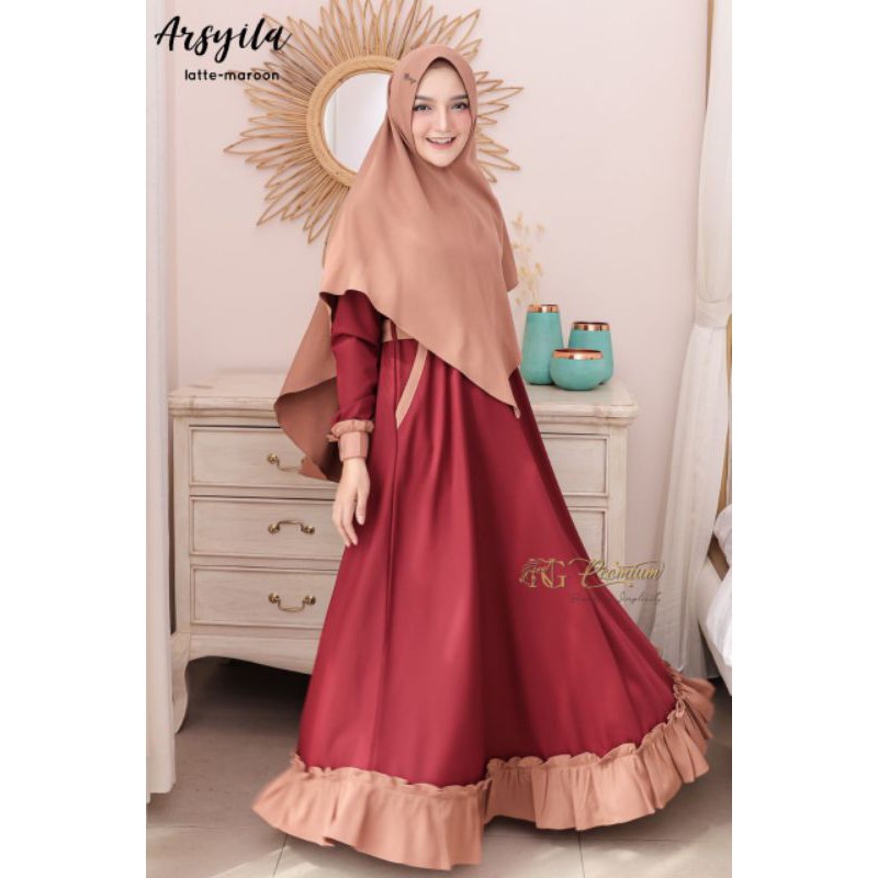 [SIAP KIRIM] Hoscollection GAMIS SYARI ARSYILA BY NARARYA