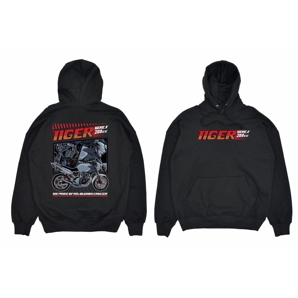 JAKET HOODIE HONDA TIGER CEPER BIG SIZE JUMBO