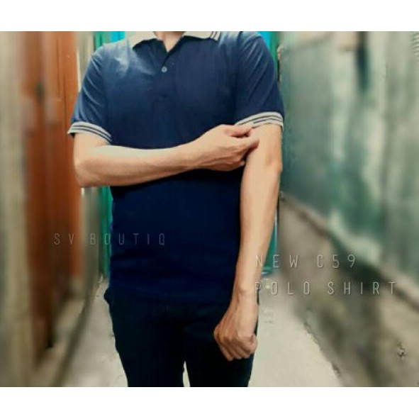 [HARGA PROMO] POLO SHIRT  Polos. Biru Dongker