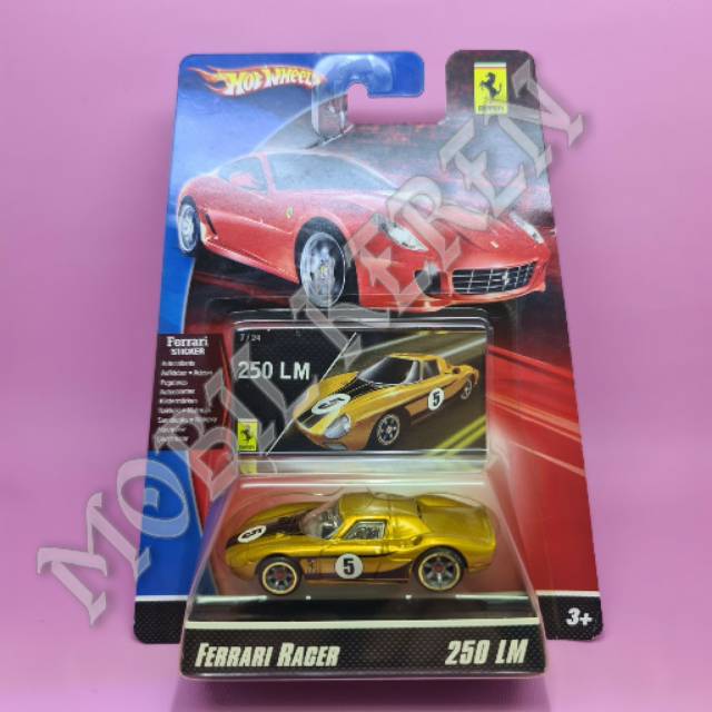 Diecast Hot Wheels Ferrari Racer Ferrari 250 LM Gold