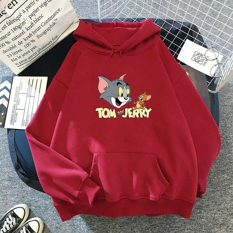 TOM &amp; JERRY SWEATER HOODIE UNISEX KEREN TERBARU