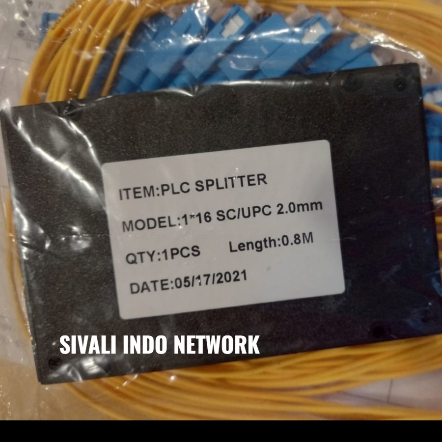 PASSIVE SPLITTER 1:16 PLC SPLITTER 1:16 SC UPC FIBER OPTIK 2.0mm 0.8M