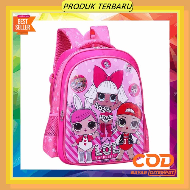 Geruty Ransel Tahan Air Anak Perempuan Tas Laptop Perguruan Tinggi Baru Tas Sekolah Nilon Fesyen Wan