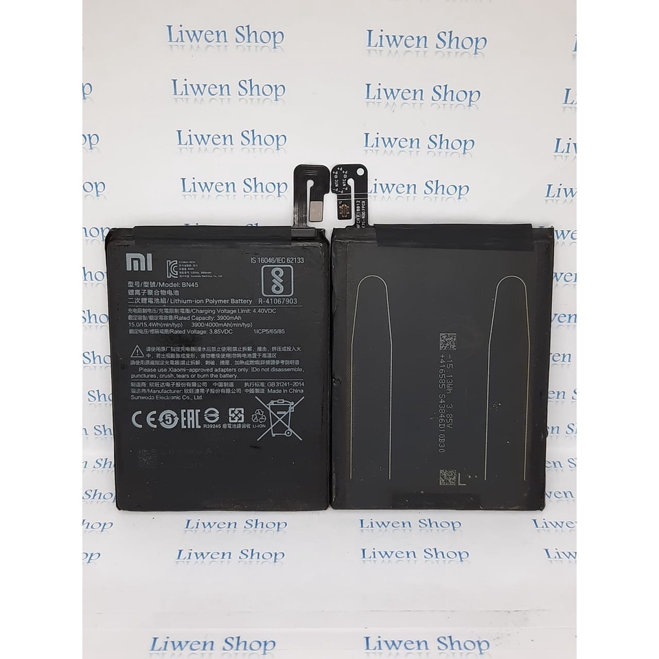 batre batrai baterai xiaomi redmi note 5 pro - bn45 - bn 45