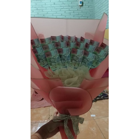 Buket uang palsu/asli/bunga/dll