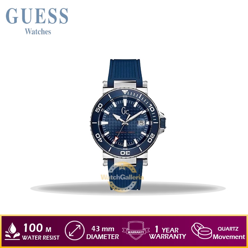 Jam Tangan Pria GUESS GC Y36003G7 Rubber Original