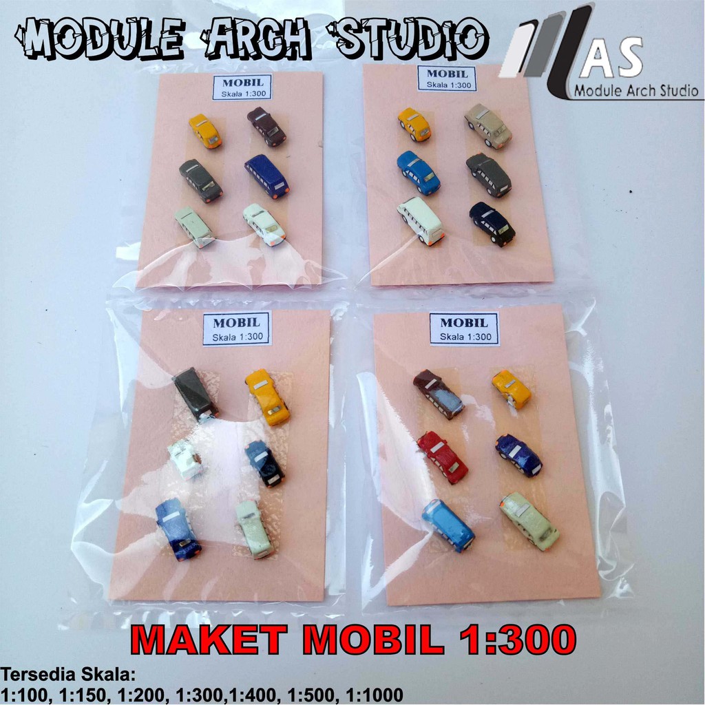 Maket Mobil Skala 300-500 - Miniatur Mobil