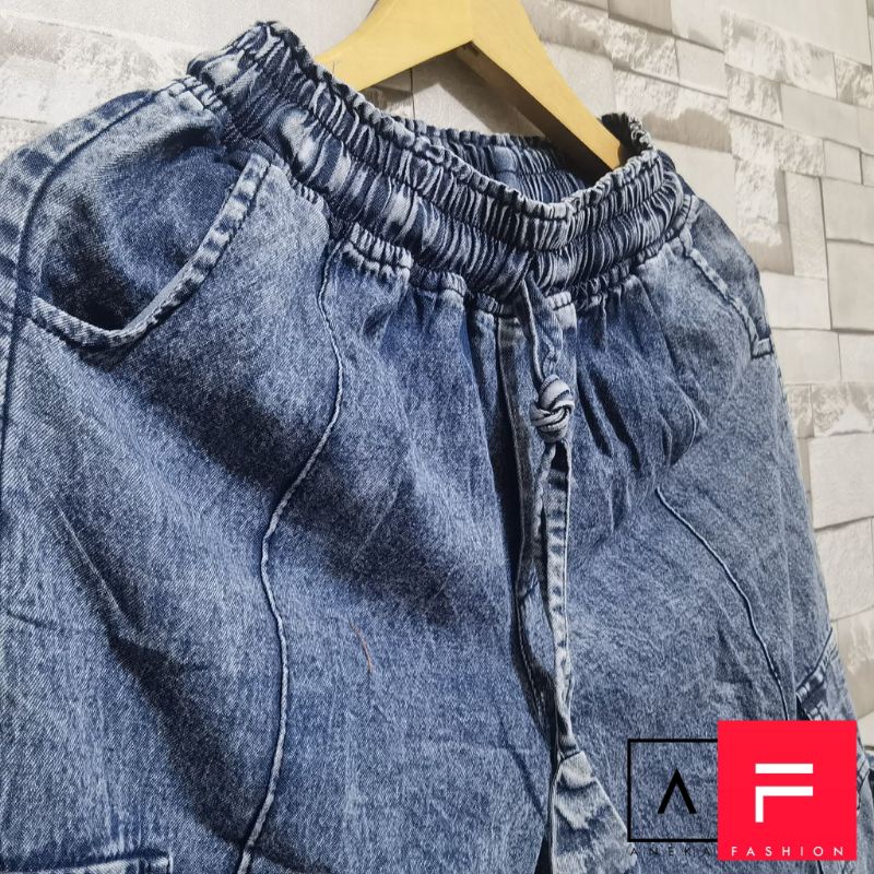 CELANA CARGO JEANS / S-M-L / CARGO JOGER JEANS / CELANA WANITA STANDART