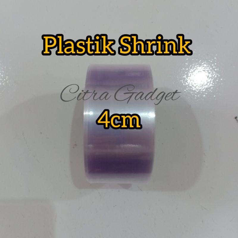 Plastik Shrink Plastik Segel 4 cm x 50 meter