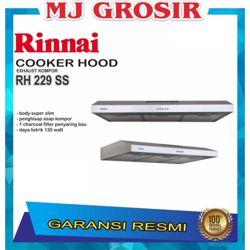 COOKER HOOD RINNAI RH 229 SS RH229SS EXHAUST KOMPOR