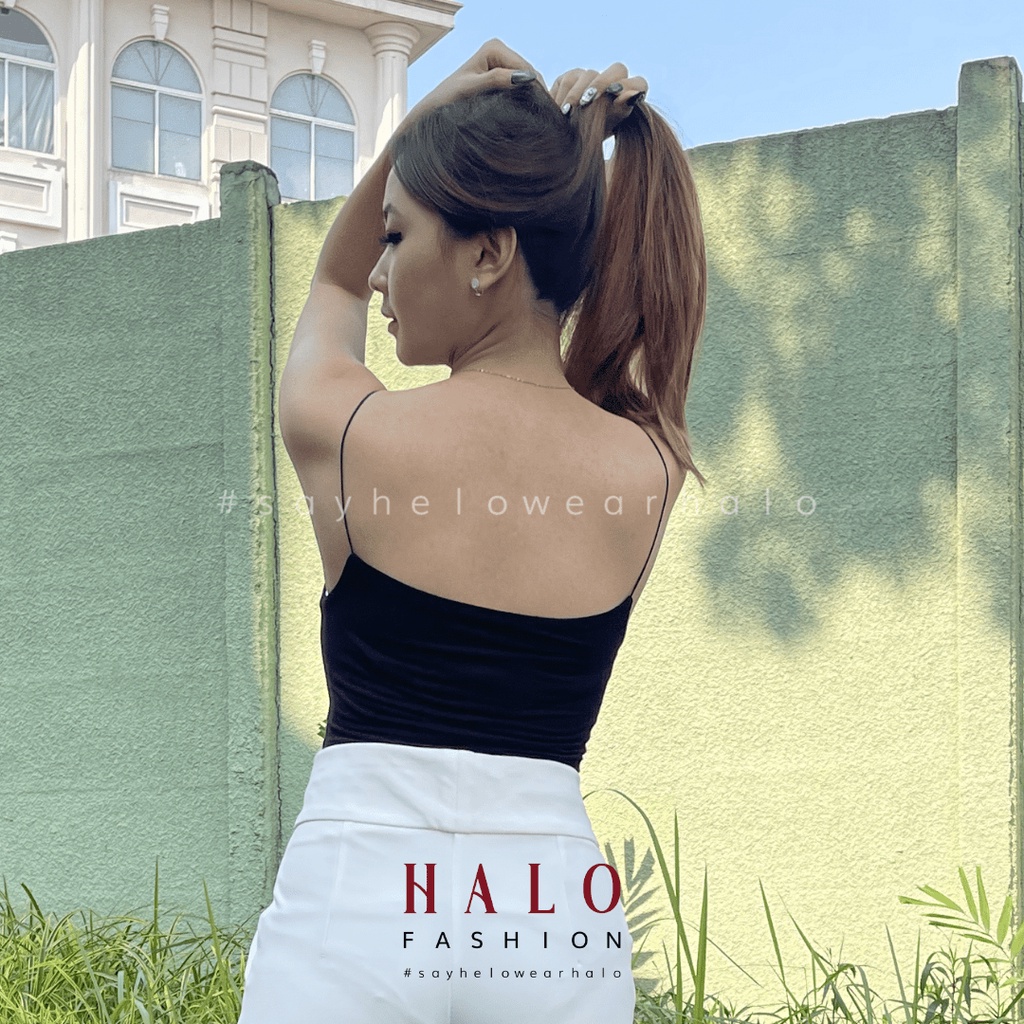 [HaloFashion] Nadira Sexy Crop Top Tank Top Basic Top Korean Fashion