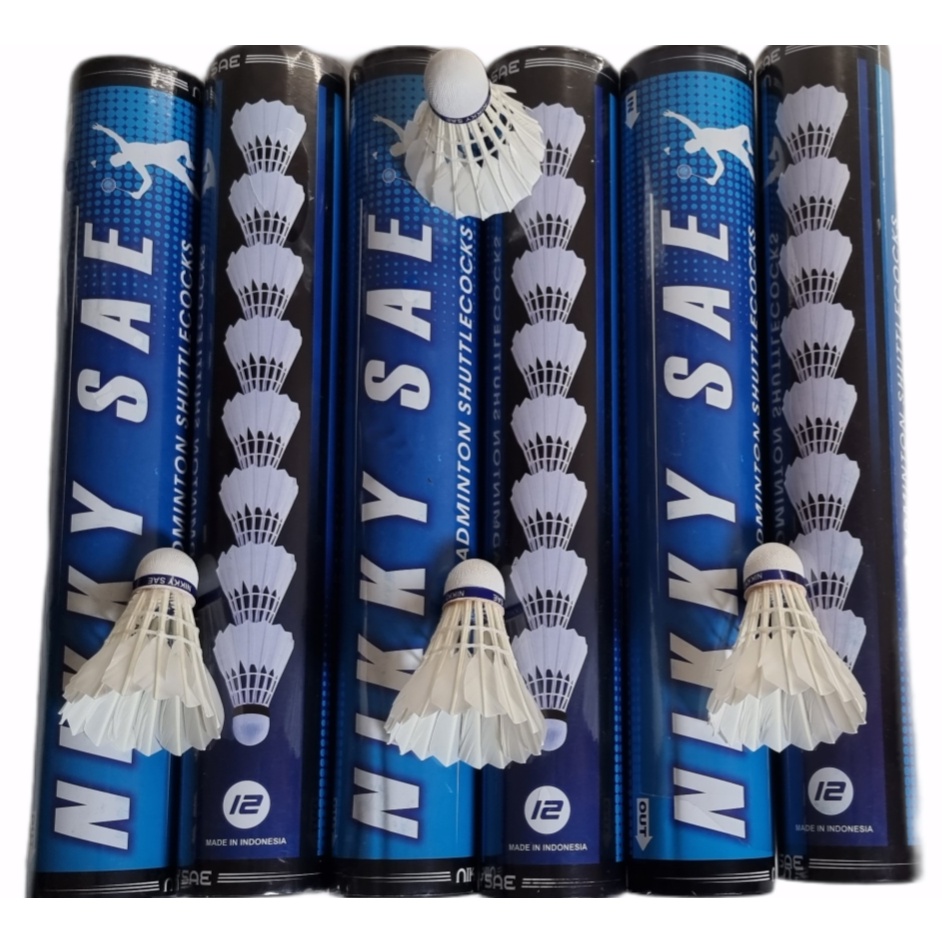 SHUTTLECOCK NIKKY SAE BIRU STANDAR PBSI DAN ORIGINAL