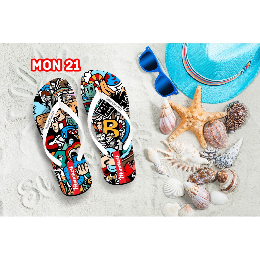 Sandal jepit Wanita MONCHERY Clothing (6) Promo New lucu