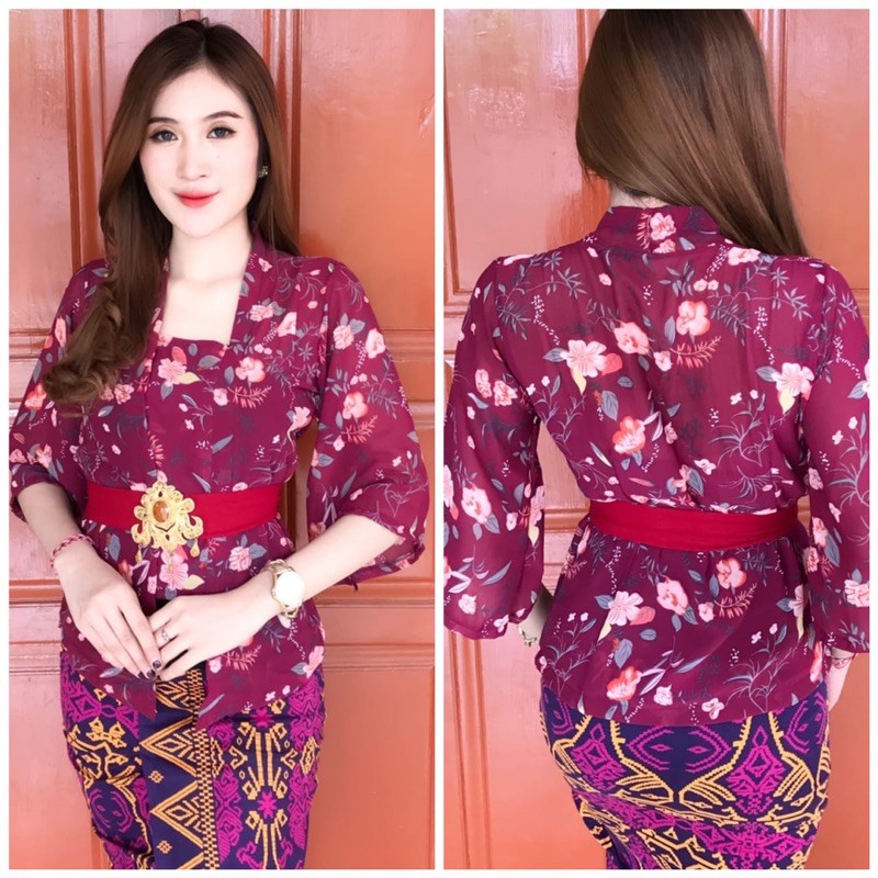 kebaya jadi sifon bunga