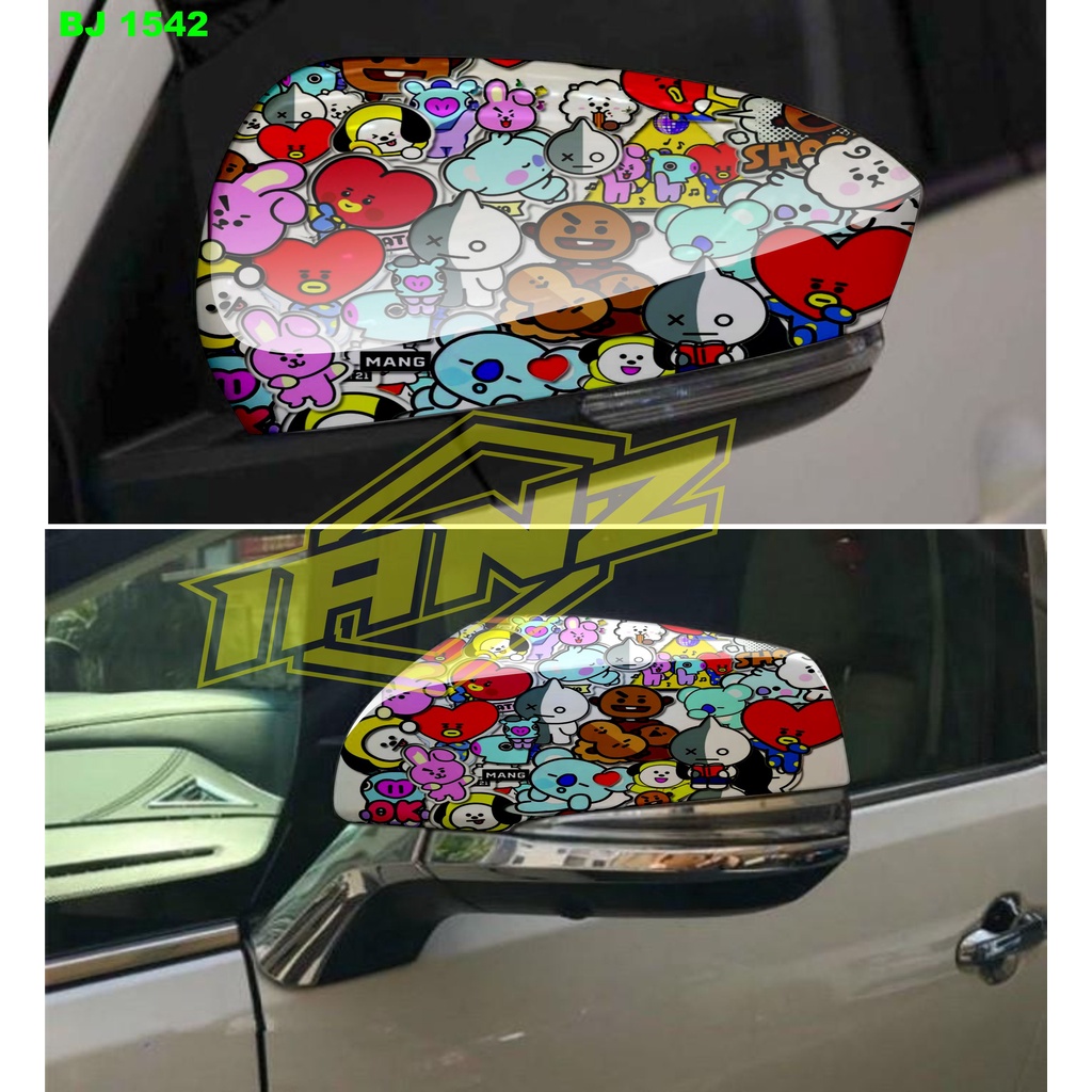 VARIASI STIKER SPION MOBIL BT21 / STIKER MOBIL / STIKER SPION