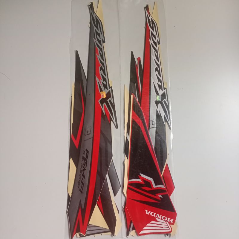 Striping Stiker Honda Supra x 125 fi 2018