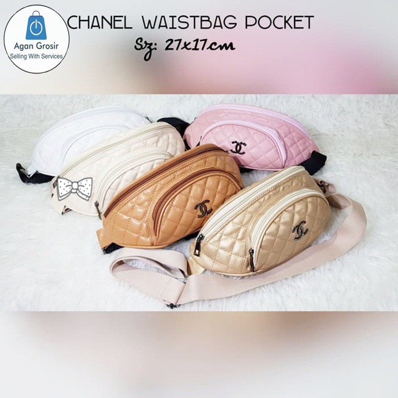 CHANEL WAISTBAG POCKET/ TAS / TAS WANITA / TAS LOKAL / TAS MURAH / TAS CEWEK / TAS BRANDED