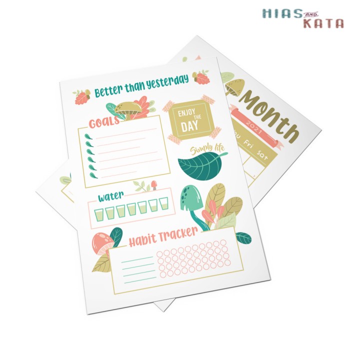 

Sale Wall Planner Monthly Planner & Habit Tracker ( Wipe & Clean ) Trendi